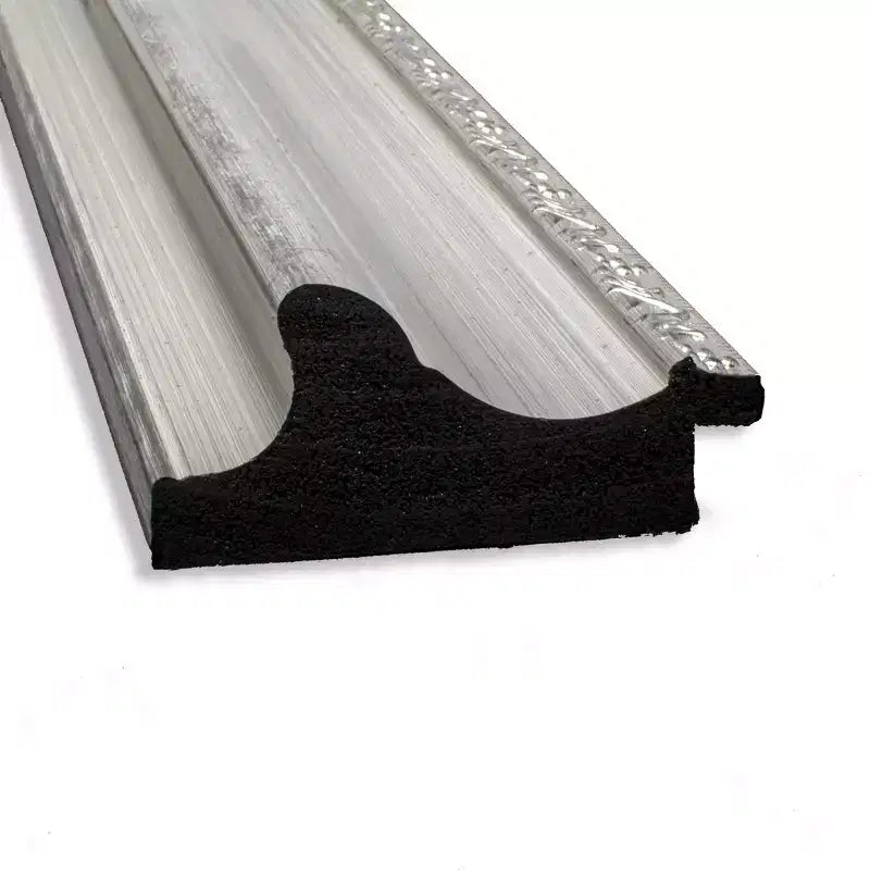 Espejo de pared plateado sin bisel, 42" x 30"