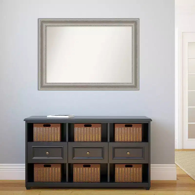 42" x 30" Wandspiegel in Silber ohne Facettenschliff