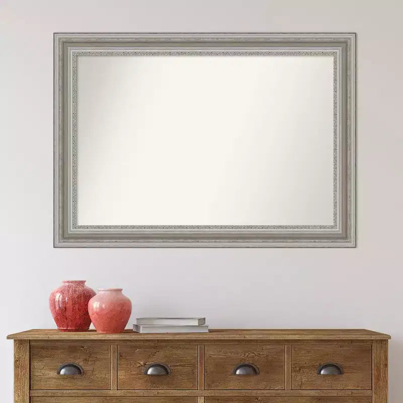 42" x 30" Wandspiegel in Silber ohne Facettenschliff