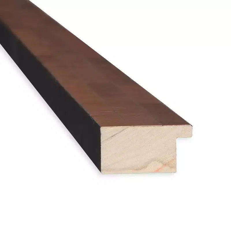 Miroir de porte en bois de couleur pacanier clair, sans biseau, 17" x 51"