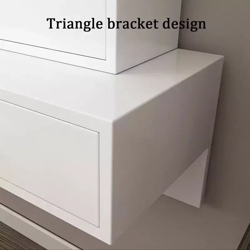 47-Wandregal mit Schublade, vielseitiger wandmontierter Schreibtisch und Schminktisch fürs Schlafzimmer und Badezimmer