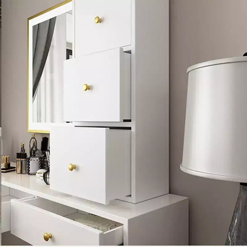Estante flotante de 47 con cajón, escritorio y tocador multiusos de pared para dormitorio y baño