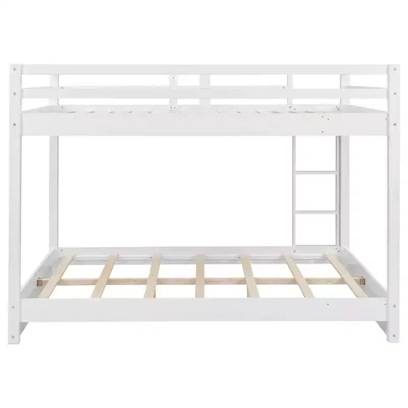 Litera de madera tamaño queen con cama nido para habitación infantil y apartamento