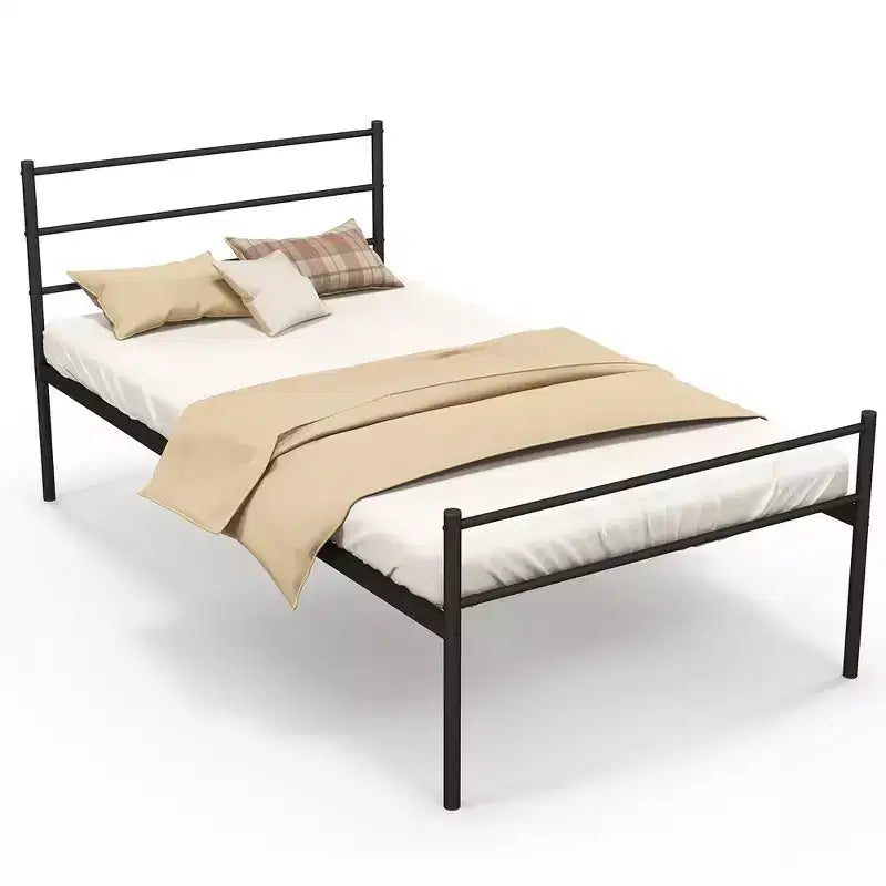 Metallbettgestell für Einzelbett, Matratzenunterbau, kein Boxspring erforderlich