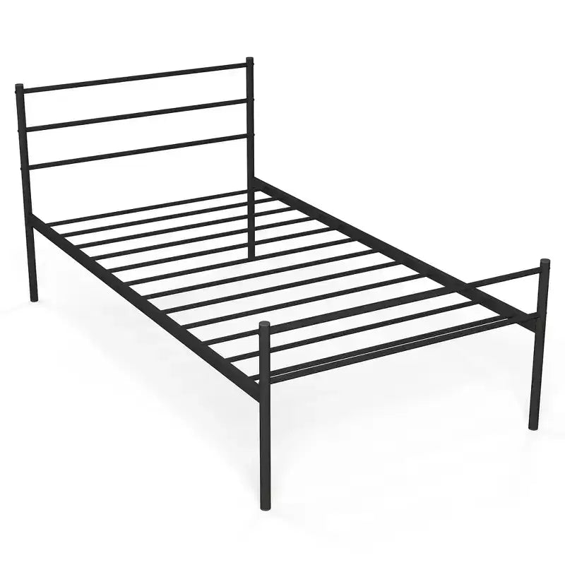 Costway Twin Metal Bed Frame Mattress Foundation No Box Spring Needed