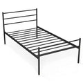 Costway Twin Metal Bed Frame Mattress Foundation No Box Spring Needed