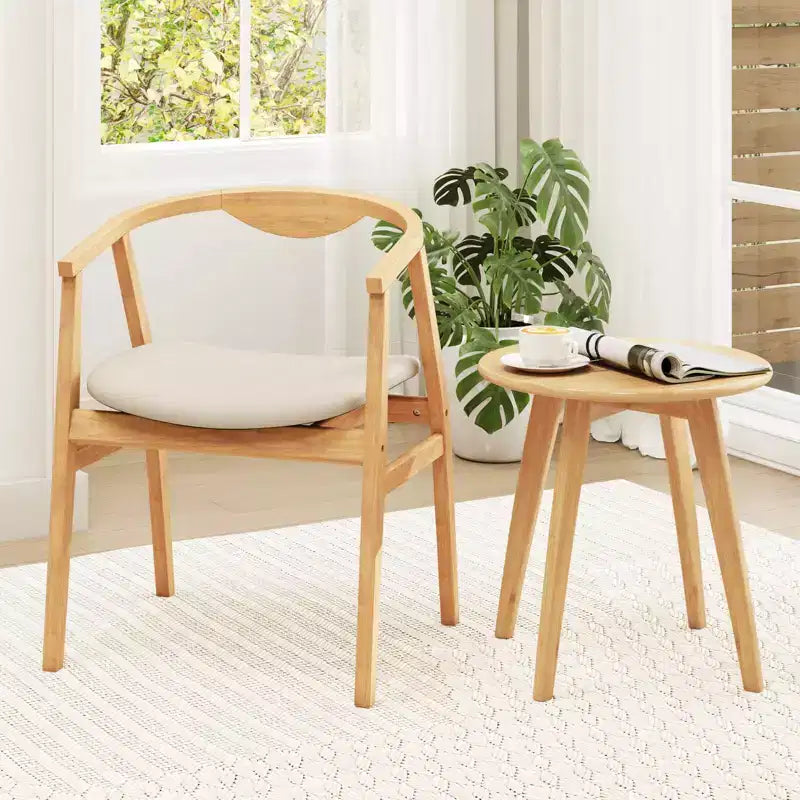 Silla decorativa de bambú, sillón moderno de bambú, silla tapizada para el salón