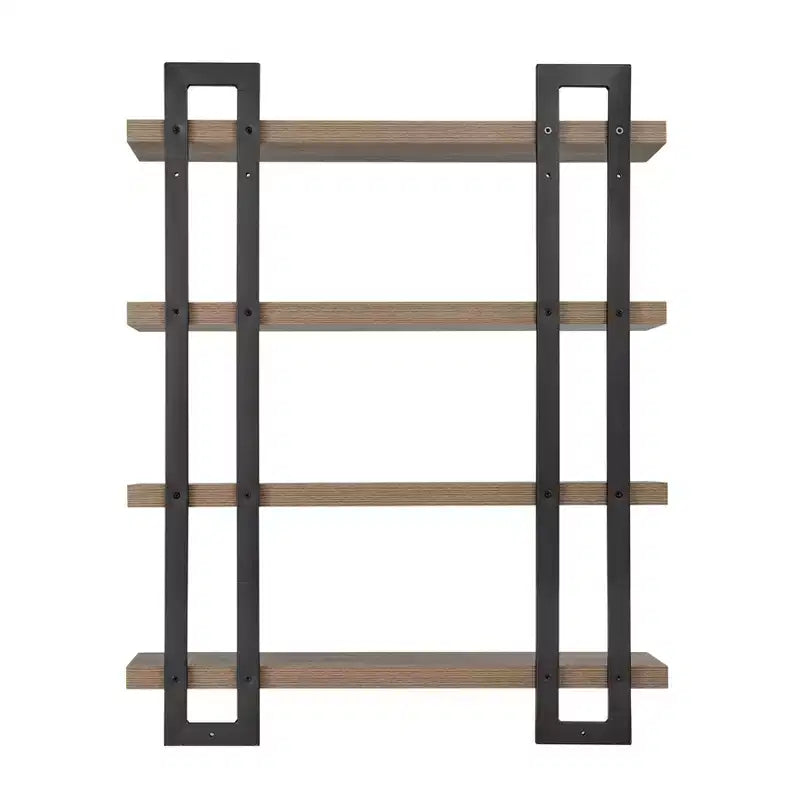 36 x 28.4 4-stufiges schwebendes Wandregal mit Halterungen