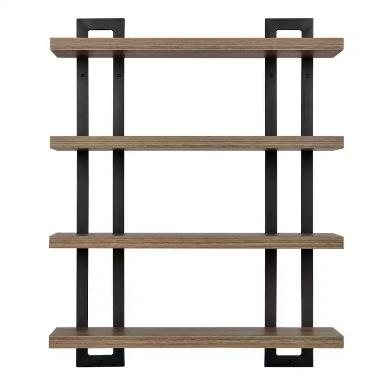 36 x 28.4 4-stufiges schwebendes Wandregal mit Halterungen