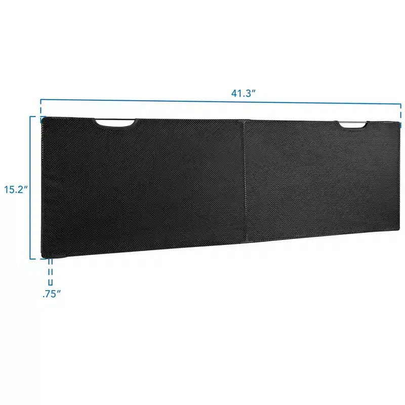 Sichtschutz für unter dem Schreibtisch an Sitz-Steh-Arbeitsplätzen mit Kabelmanagement und Organizerfächern | Schreibtischblende | 41 Inches Wide