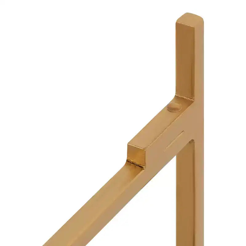 Zweistufiger Beistelltisch aus Metall