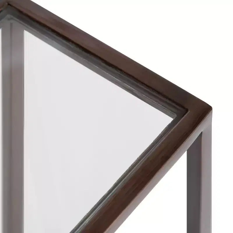 Mesa auxiliar cuadrada de metal