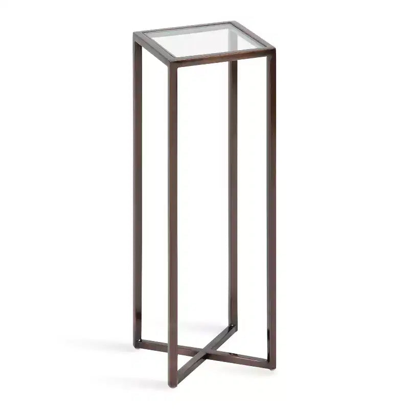 Quadratischer Beistelltisch aus Metall