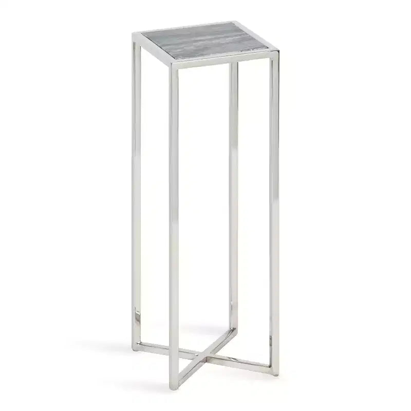 Quadratischer Beistelltisch aus Metall