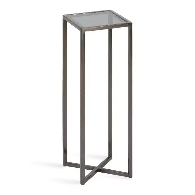 Quadratischer Beistelltisch aus Metall