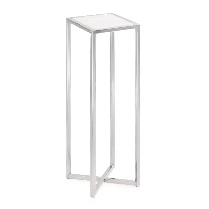 Quadratischer Beistelltisch aus Metall