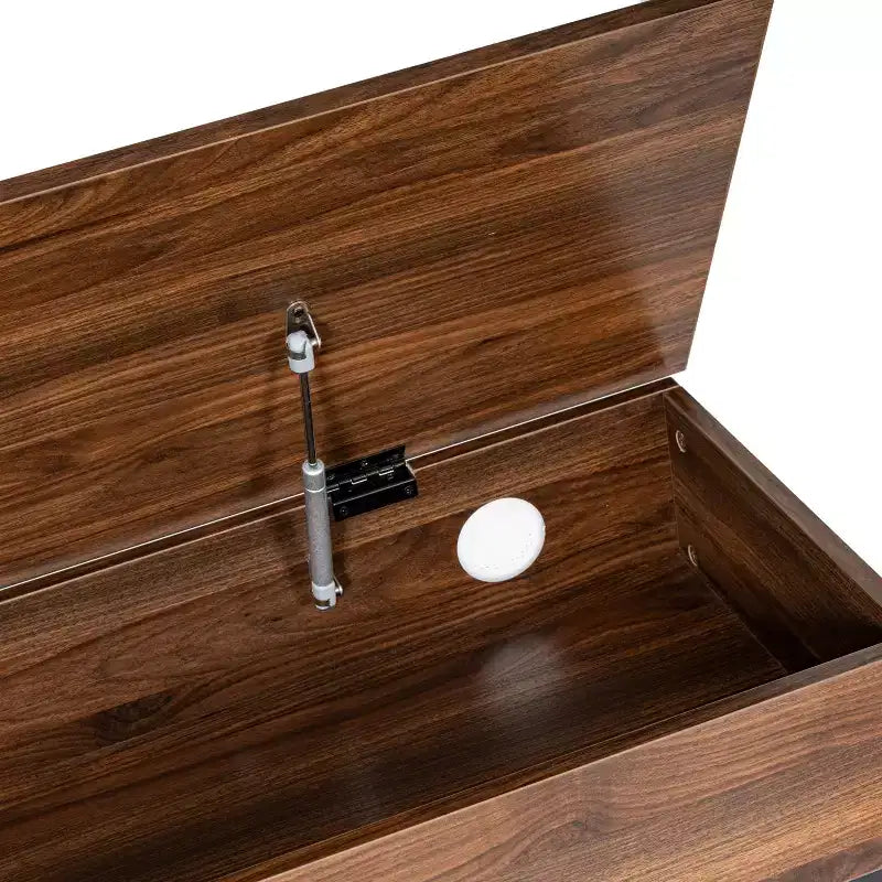 Aufbewahrungsbank im Landhausstil mit unterem Regal, ideal für Eingangsbereich, Hauswirtschaftsraum oder Schlafzimmer